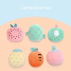 Cat Wholesale Cute Fruit Shape Plush Catnip Cat Toy Soft Cat Interact Toy Pet Supplies