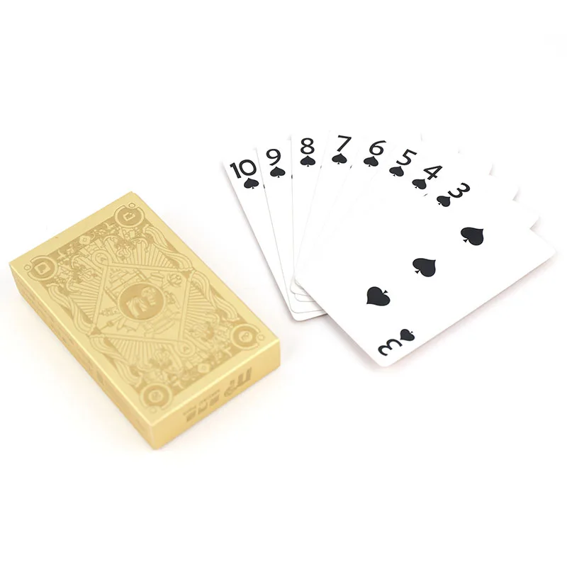 Custom Surface Finishing Material Packaging High Quality Cold Foil Stamping Poker Gold/Silver Edge Luxury Paper Playing Cards 15 -