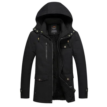 Winter men's new cotton jacket with fleece warm men's casual cotton coat can be customized