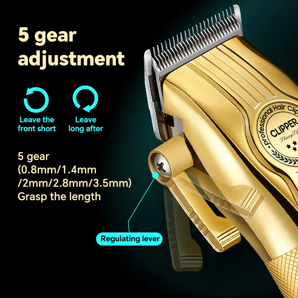 Professional 2-in-1 Mother-Child Electric Hair for Clipper Set Adjustable Pitch Whisker Trimmer Durable Stainless Steel Blade factory
