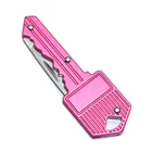 Knife 2022 New Pocket Knife Pink Survival Folding Key Knife Special-shaped Self-defense Knife