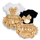 Set Baby New Clothing Boutique Cotton 3pc Set Infant Romper Bloomers Baby Clothes Outfits New Born Girl Clothing Set