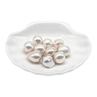 Pearl 12-18mm Freshwater Cultured Naked Pearl Natural White Irregular Baroque Pearl