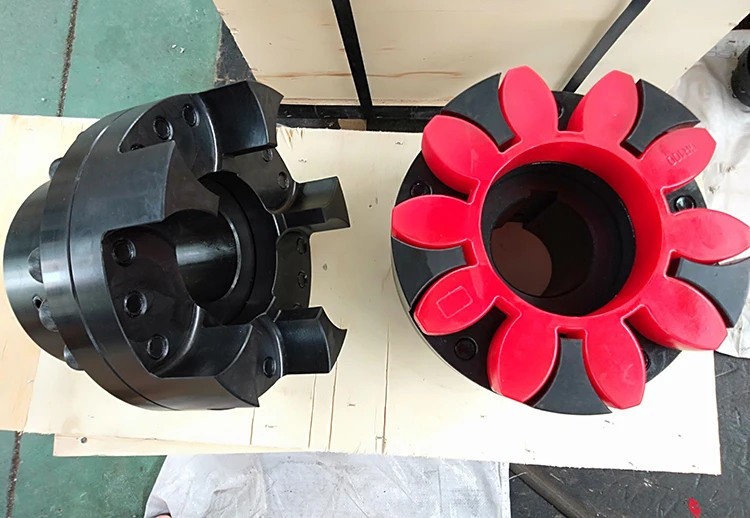 Factory Price Flexible Abrasion -Resistant PU /Rubber GR /MT/T Type Shaft Curved Jaw Coupling Spider Elements