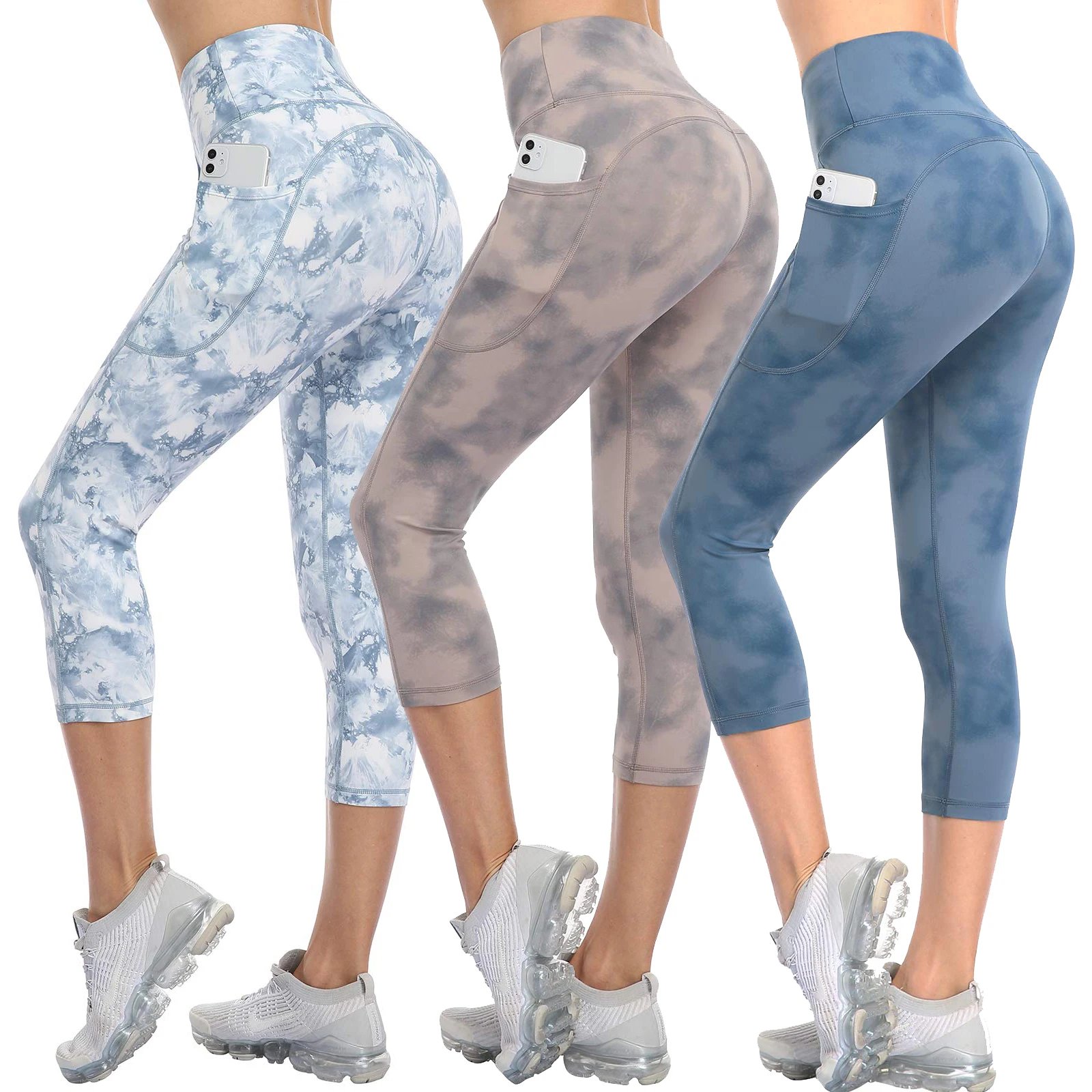Marble Print Yoga Pants