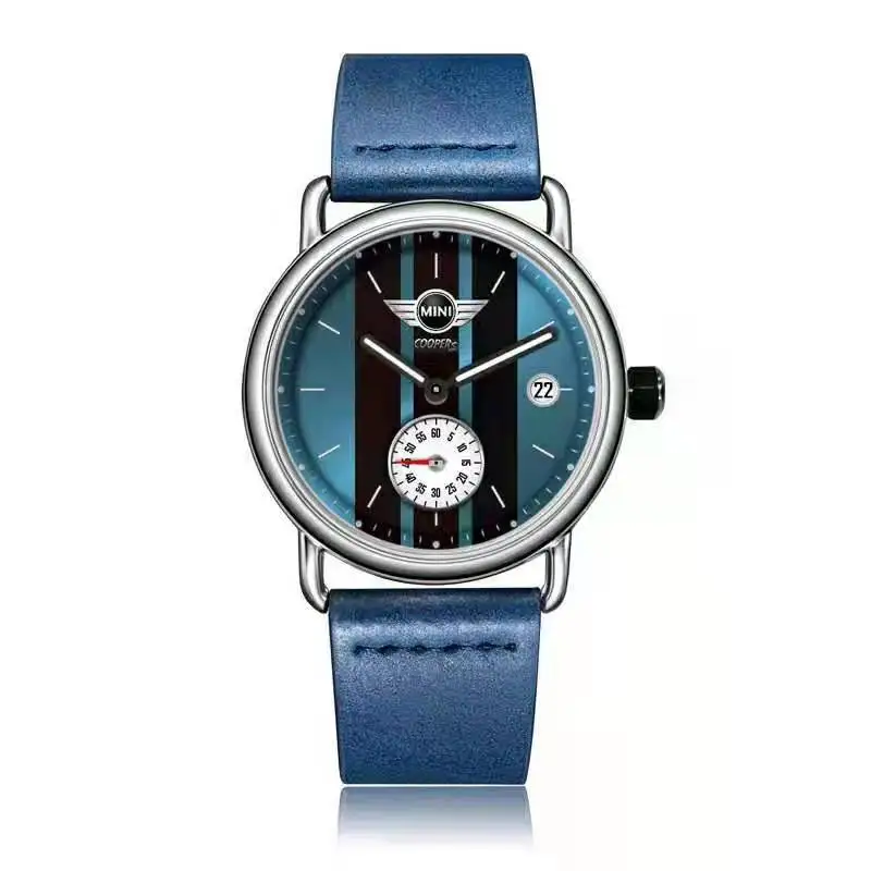 New Model Mix Strap Color Branded Luxury Unisex Mini Top Sponsor Wrist Watch Designer Leather Strap Quartz Watch Men