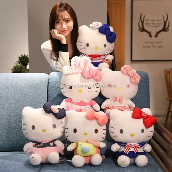 High Quality Original Red Pink Hello Cat Kitty Doll Cute Plush Animal Cartoon Sanrion HK KT Claw Machine Plush Doll Soft Plush