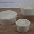 Ceramic Bowl With Cover Wholesale Custom Printing Fresh Keeping Ceramic Bowl With Sealing Cover