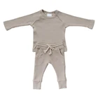 Baby Clothing Baby Pajamas Set Raglan Sleeve Autumn Top And Pants 2pc Set Baby Rib Clothing Set Pajamas