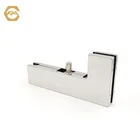 China Patch Fitting China Wholesale Stainless Steel 304 Frameless Panel Door Patch Fitting Curved Clamp