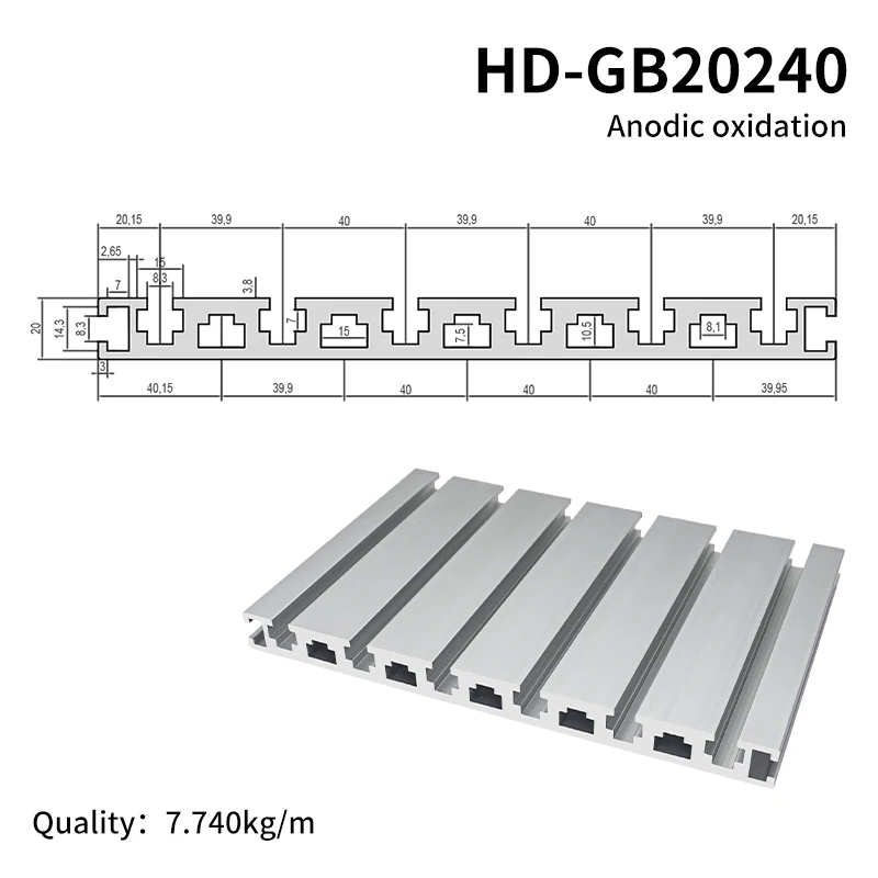 20240 Aluminum Profile Tabletop DIY CNC Engraving Machine Worktable Aluminum Alloy Profile 20240 Tabletop Extruded Aluminum supplier