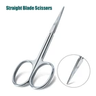 Professional Custom Women Men Curve Stainless Steel Beauty Eyebrow Hair Trimming Manicure Cuticle Nail Scissors