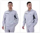 Work Hot Selling Long Sleeve Anti-Wrinkle Work Wear Suits Uniform 2 Piece Sets For Safety