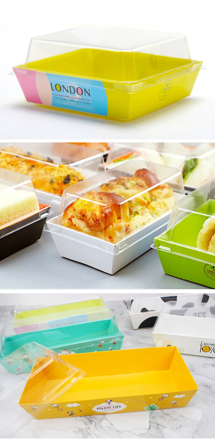 clear cake blister packaging small plastic cake slice packaging individual cake slice