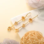 Earrings Citrine Citrine New Fashion Earrings For Women Natural Citrine Geometry Drop Jewelry Gifts
