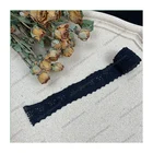 Nylon 11cm White Eyelash Floral Chantilly Lace Trimming Polyester Nylon Clothing Lace Trimming