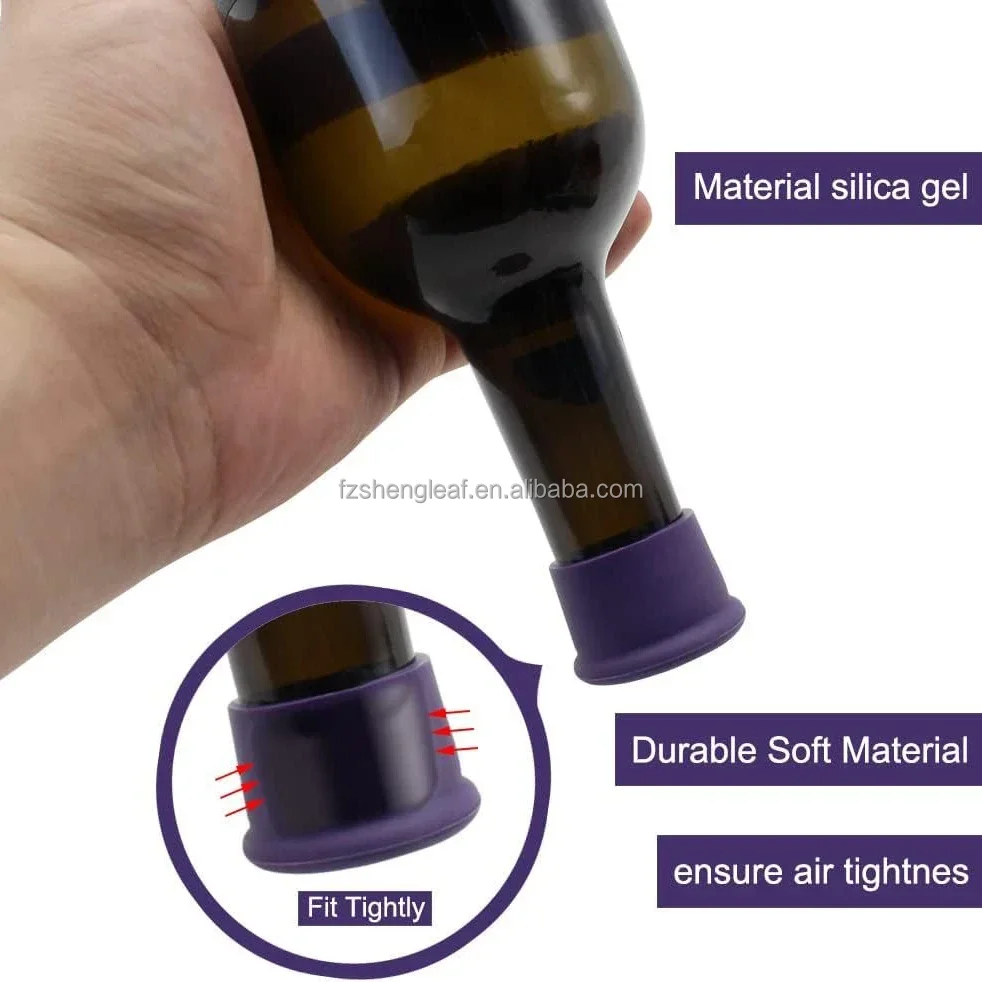 product personalized customized cork wedding wine bottle stopper leak proof food grade silicone with zinc alloy for your special day-2