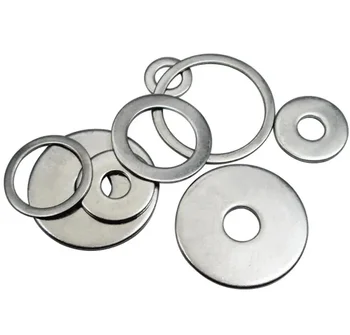 OEM factory price round plate stainless steel DIN125 zinc plated large plain steel flat washer