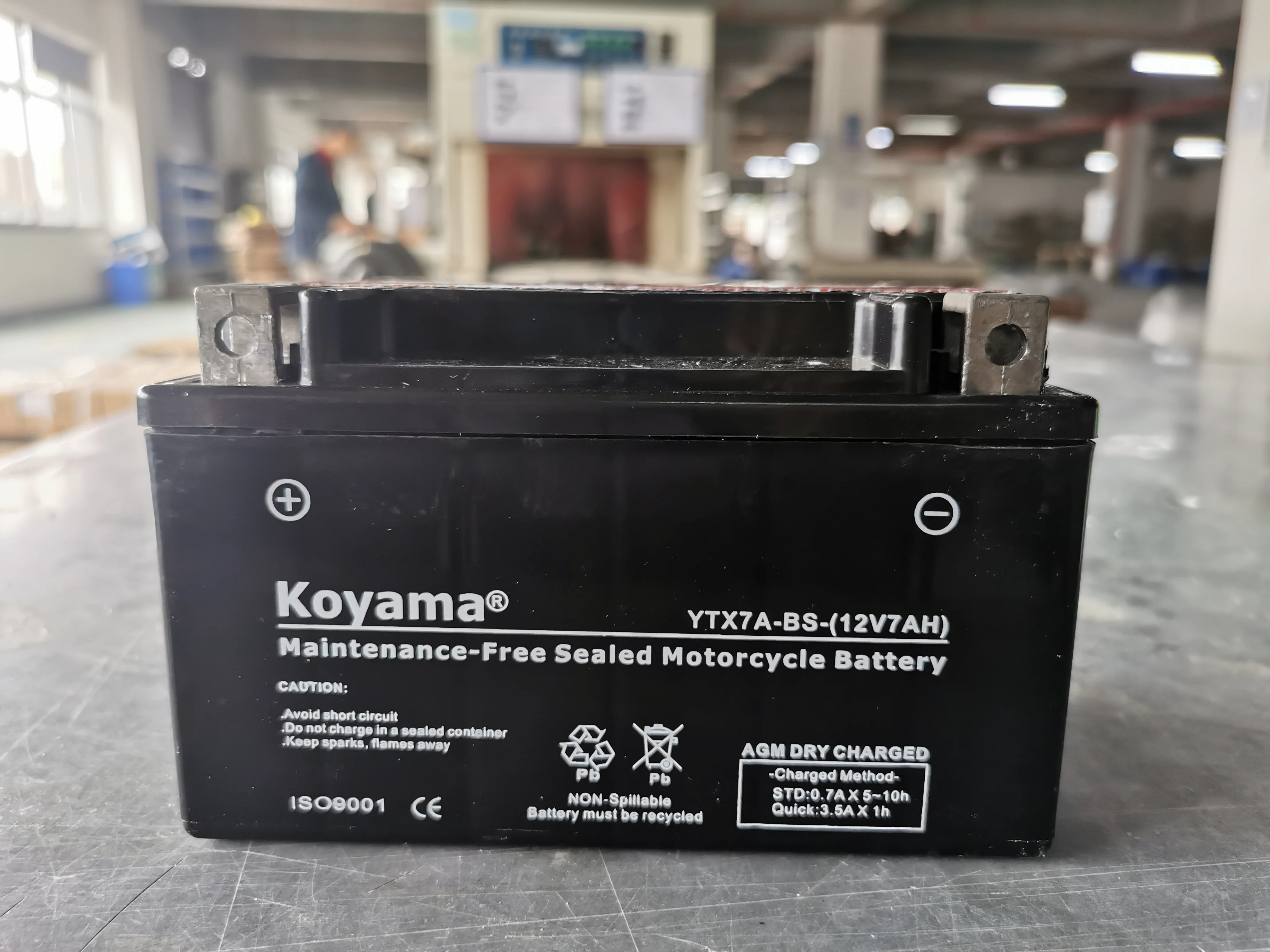 Ytx7a Bs 12v7ah Battery Maintenance Free Dry Charge Motorcycle Battery