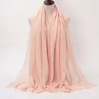 Fabric Scarf Muslim Supplier Comfortable Elegant Long Colourful Cotton Fabric Unique Women Scarf Femme Hijab Muslim