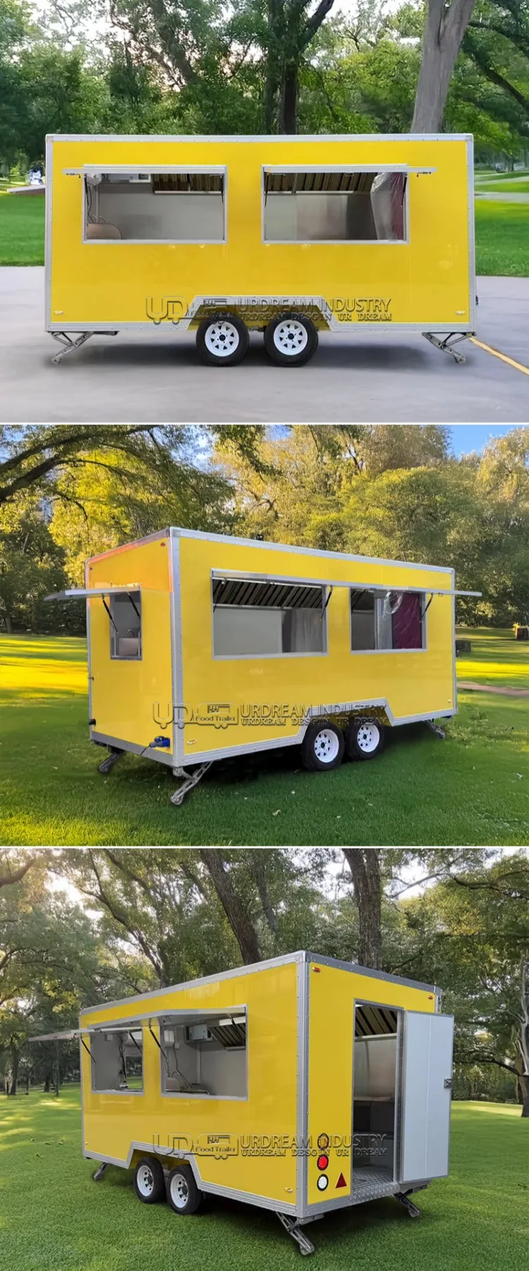 Hot Selling Fast Trailer Food Mobile Restaurant Trailer Food Truck Burger Fully Equipped Ice Cream For Sale Made In China