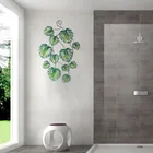 Metal Wall Decor Metal Liffy Metal With Glass 30 Inch Leaf Design Wall Art Decoration Garden Decoration