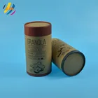 Natural Chocolate Natural Color Cylindrical Kraft Paper Box Packaging For Chocolate Oatmeal.