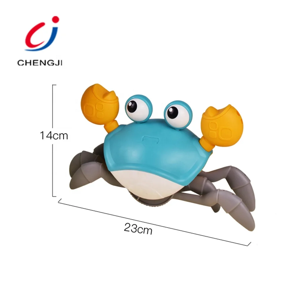 Summer Bath Toy Wind Up Toy Crab, Clockwork Walk On Land And Water Crab Toy