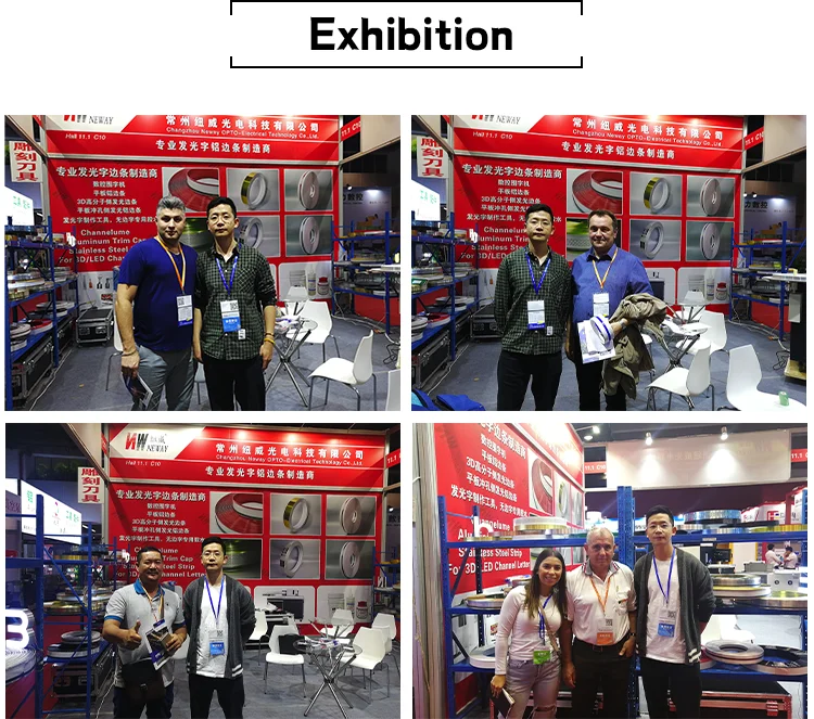 High Purity 1000 Series Grade Aluminum Trim Cap for Channel Letter with 50m Length and 5 Years Warranty