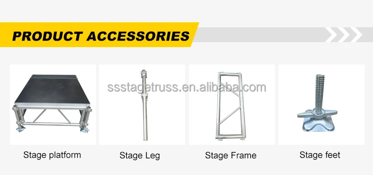 product aluminum  adjustable wedding party mobile assembly stage-7