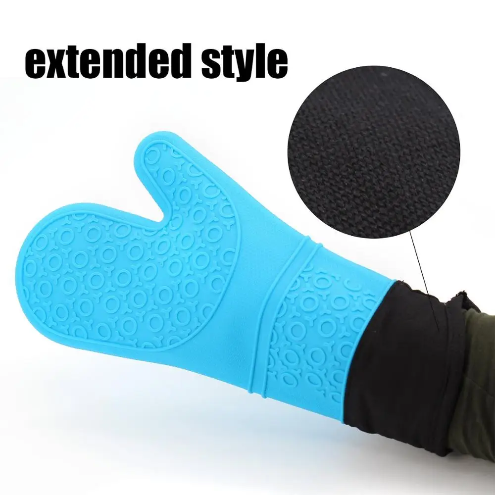 Wholesale Heat Resistant Silicone BBQ Gloves Customized Kitchen Cooking and Grill Gloves OEM & ODM BBQ Gloves details