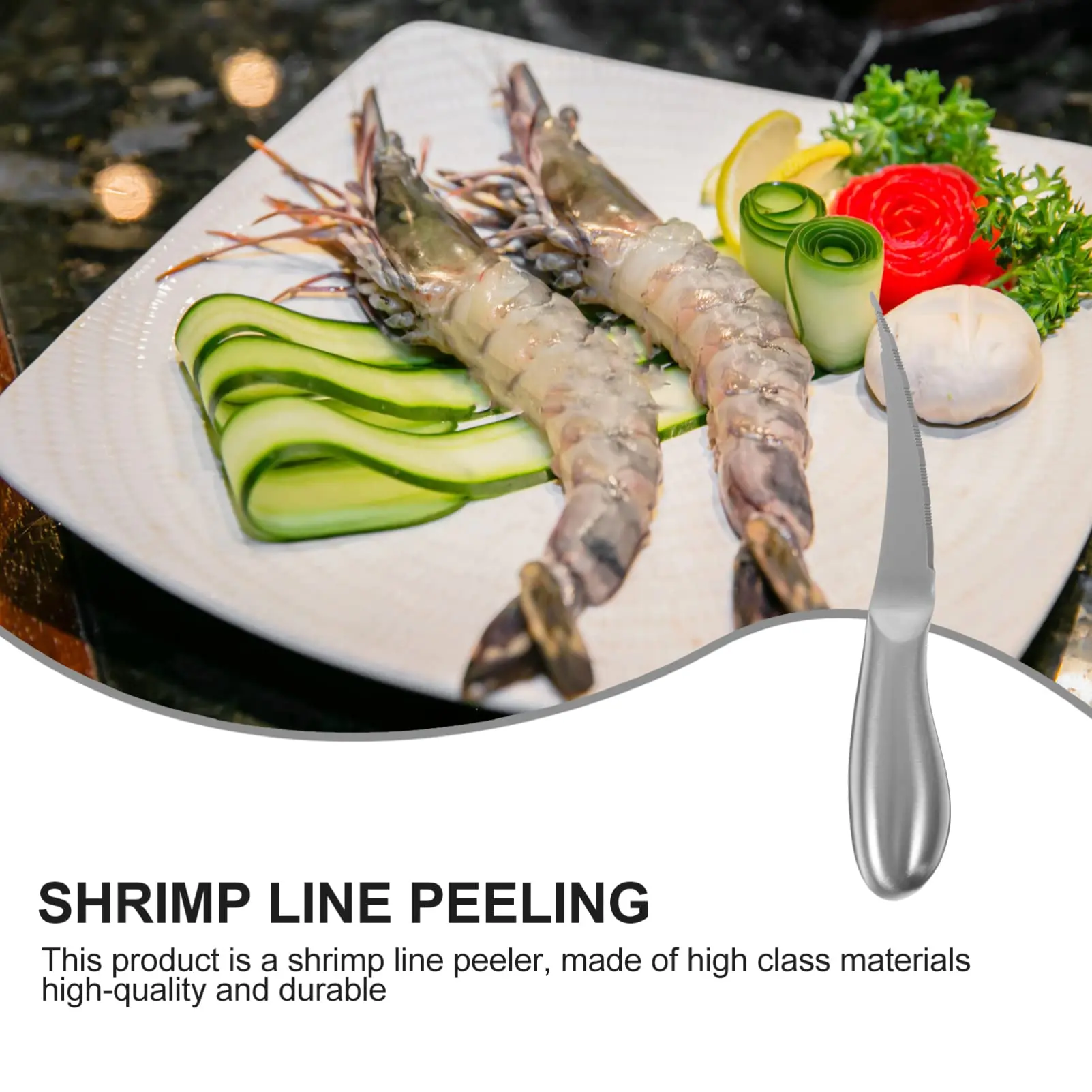 Shrimp Deveiner Tool Stainless Steel Shrimp Cleaner Easy to Use