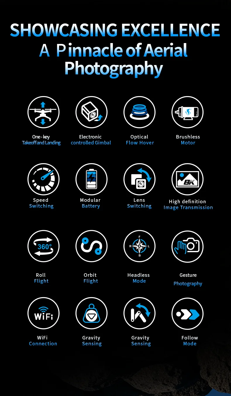 Drone M4 ultra-convivial pour les débutants GPS télécommande haute longue portée connectivité WIFI suivez-moi Drone cadeau d'évitement d'obstacles