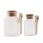 Empty Jar 100g/200g/300ml/500ml Empty Matte Storage Plastic Bath Salt Jar/bottle/container For Body Scrub