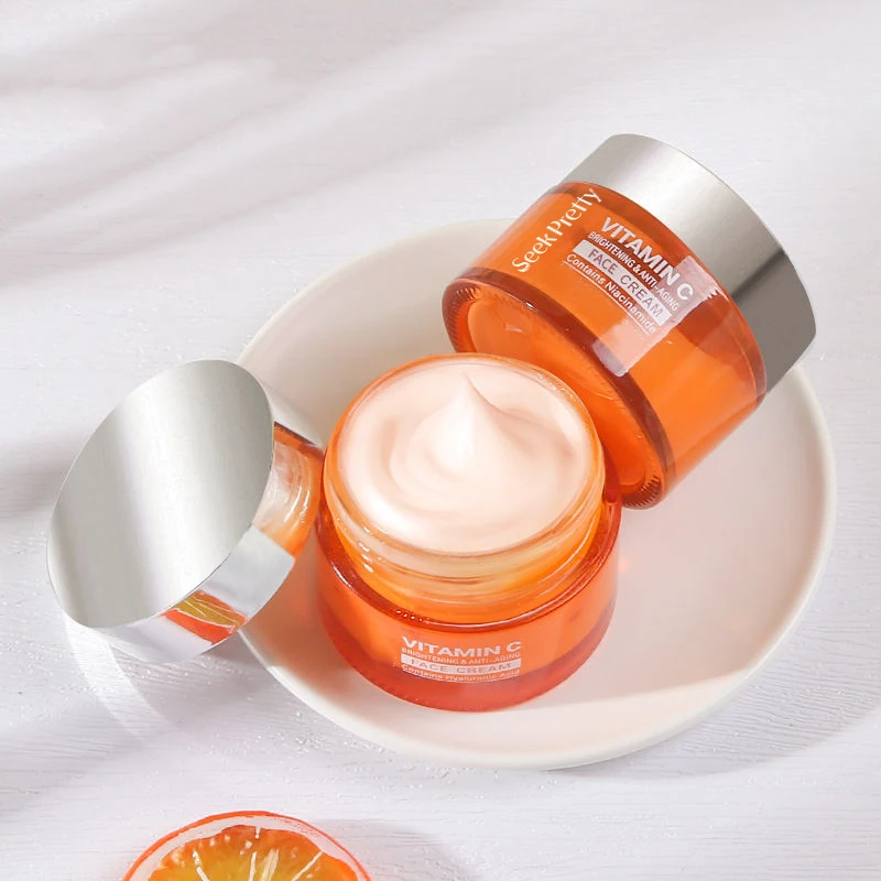 Private Label Lightening Vitamin C Day Cream Age-Repair Retinol Night Cream Moisturizing Beauty Face Cream For Makeup