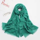 Green Green High Quality Green Pashmina Polyester Scarf For Women