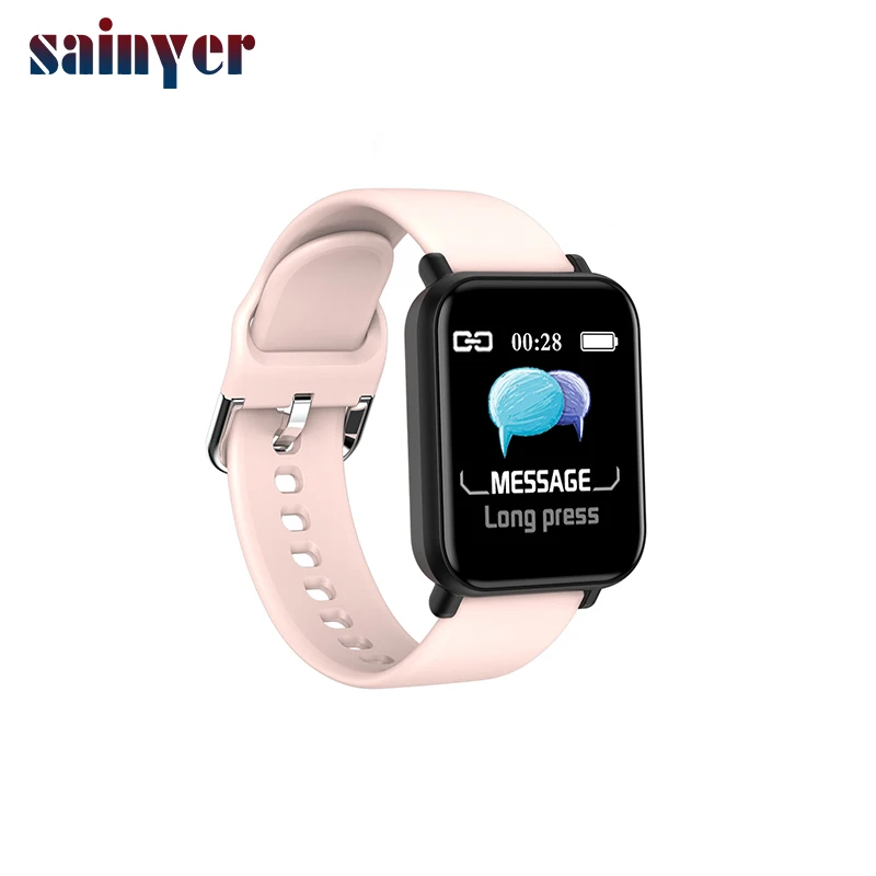 Reloj inteligente R16 IP68 para hombre y mujer, resistente al agua, con  control del ritmo cardíaco y de la presión sanguínea, para Apple, IPhone y  Xiaomi|Relojes inteligentes| - AliExpress
