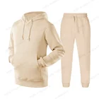 Hoodies Hoodie Set Custom Women Pullover Hoodies Set Jogging Sweatshirts Men Hoodies Set