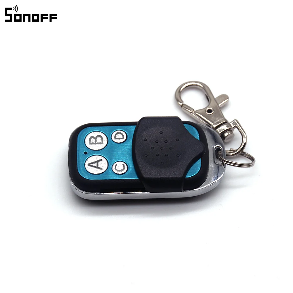 5X Universal SONOFF RF 433MHz 4 Buttons Home Smart Remote Key Fob Controller 