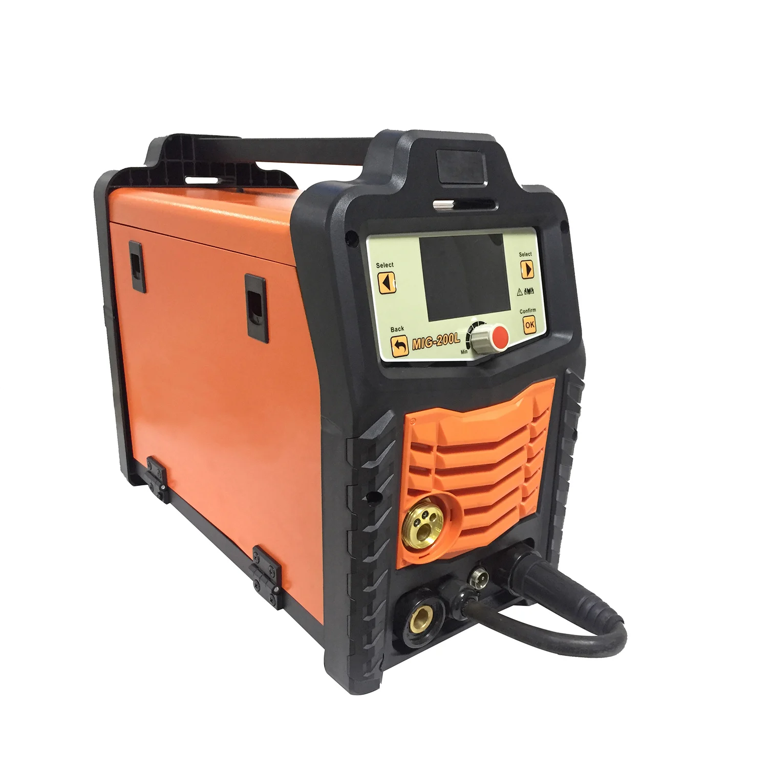 Double Pulse Multi Function LCD Panel MIG TIG MMA Welder 16KGS Feeder 3-Phase Model MIG200L for Steel and Cast Iron manufacture