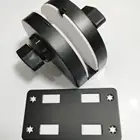 Door Lock Matt Black Color D Shape Office Glass Door Latch Glass Door Lock