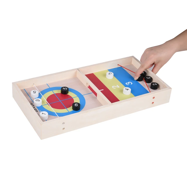 Fast sling puck board game foosball fast sling puck game 3-1