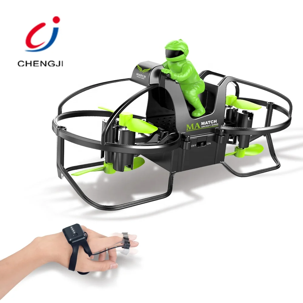 Remote control mini motorcycle flying toy rc quadcopter drone, hand gesture sensing motorcycle drones