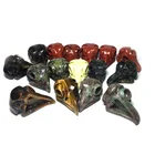 Crystal Carved Animal Wholesale Hand Carved Natural Quartz Crystal Animal Owl Skulls Birds Cranium Carvings For Sale