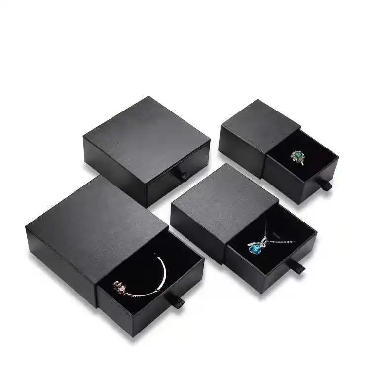 foil luxury hot stamping rigid drawer sliding gift packaging box