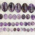 Stones Loose Oval Shape Gemstones Wholesale Oval Shape Nature Amethyst Stones Cabochon Loose Gemstone