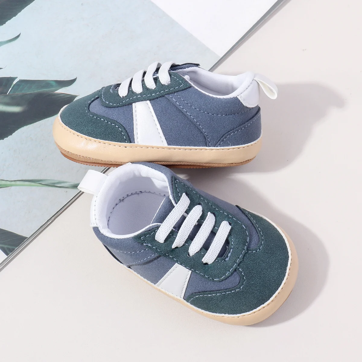 2025 New Designs Lace-up Design Anti-slip Soft Tpr Outsole Baby Boys Shoes Casual Sport Toddler Shoes manufacture
