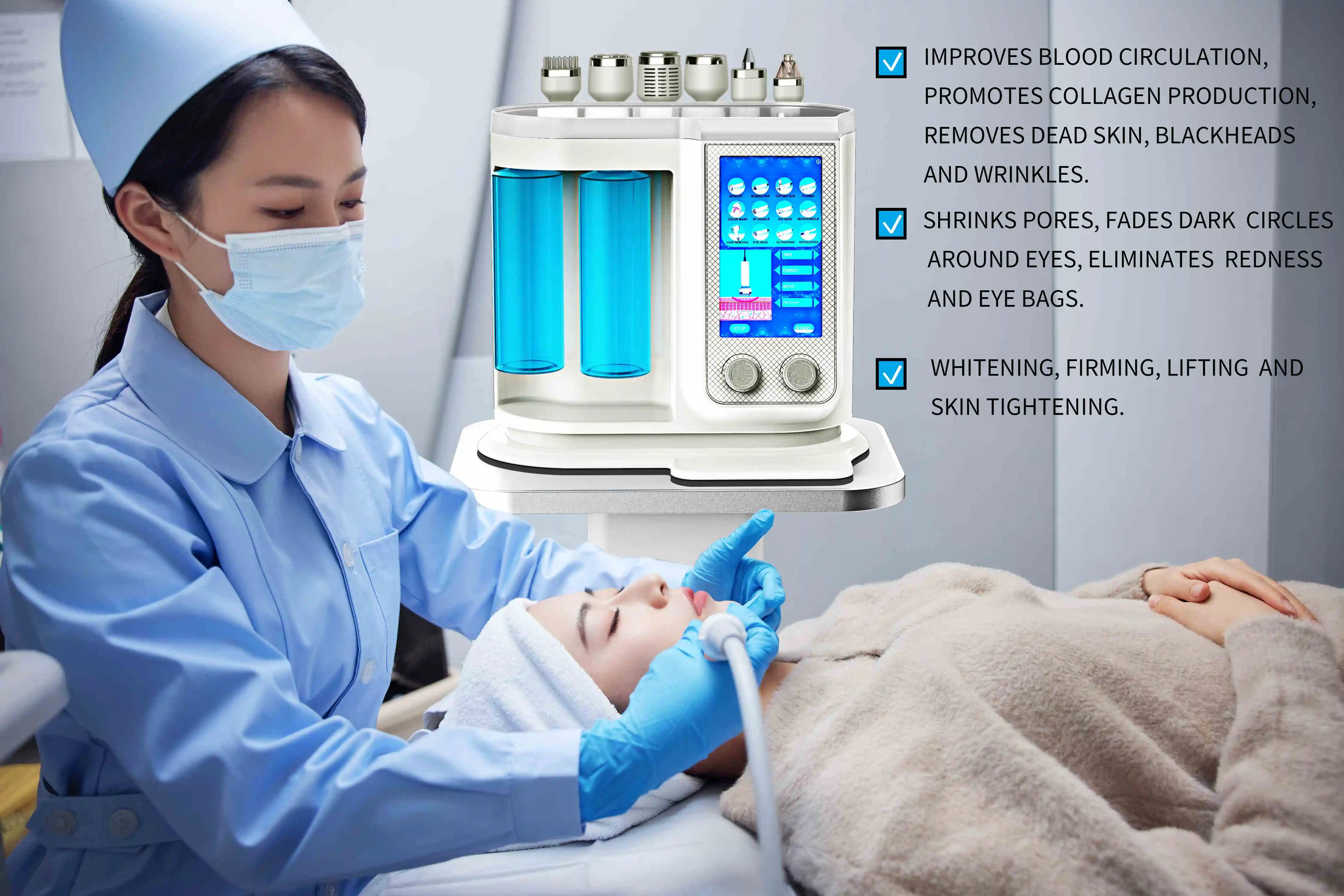 Skin Microdermabrasion Machine Hydrodermabrasion Exfoliation Microdermabrasion Blackhead Remover