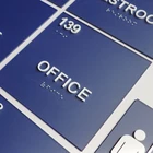 Ezd Acrylic Plaque Custom Room Number Braille Plaque Office ADA Signs