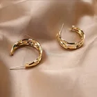 Hoop Plated High Quality Fashion Hoop Earring Jewelry For Women Simple 14K Gold Plated Hoop Earrings